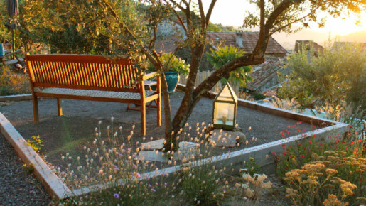 Jardin en terrasses, point de vue sur le paysage - 3000 m2, aménagement créé par Florian Degroise