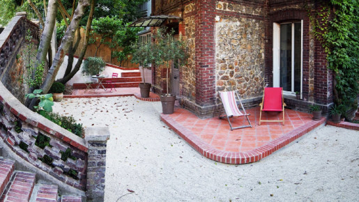 Entrée de maison, réorganisation de l'usage - 150 m2, aménagement réalisé par Maxime Arnoux, paysagiste