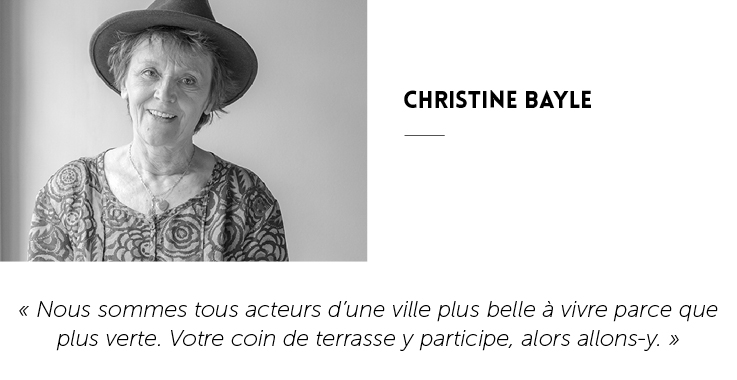 Portrait de Chirstine Bayle, elle est l'une des paysagistes de la Garden Team.