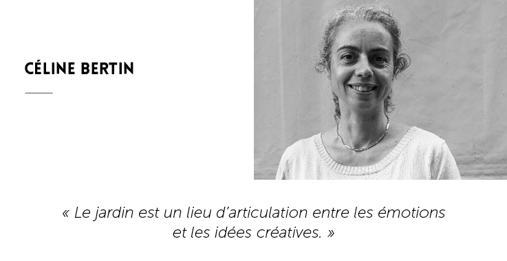 Portrait de Céline Bertin, elle est l'une des paysagistes de la Garden Team.