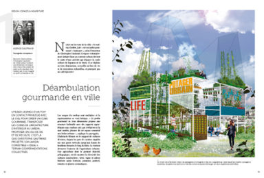 Dernier numéro de la revue Garden_Lab #07, Le jardin comestible, pages intérieurs.