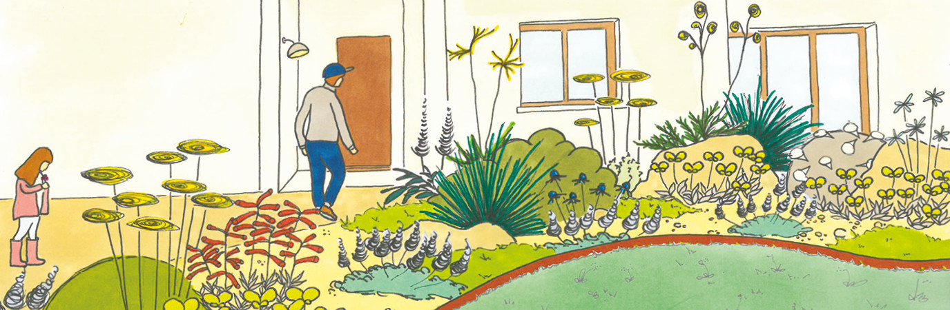 Conception d'un jardin sec sur gravier par Amélie Tura. Garden_Lab n°10