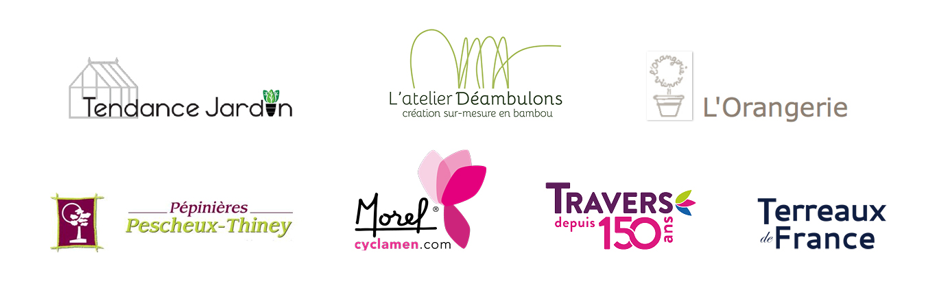 Partenaires du Stand-jardin Garden_Lab, fête des plantes de Saint-Jean-de-Beauregard, les 24, 25 et 26 septembre 2021.